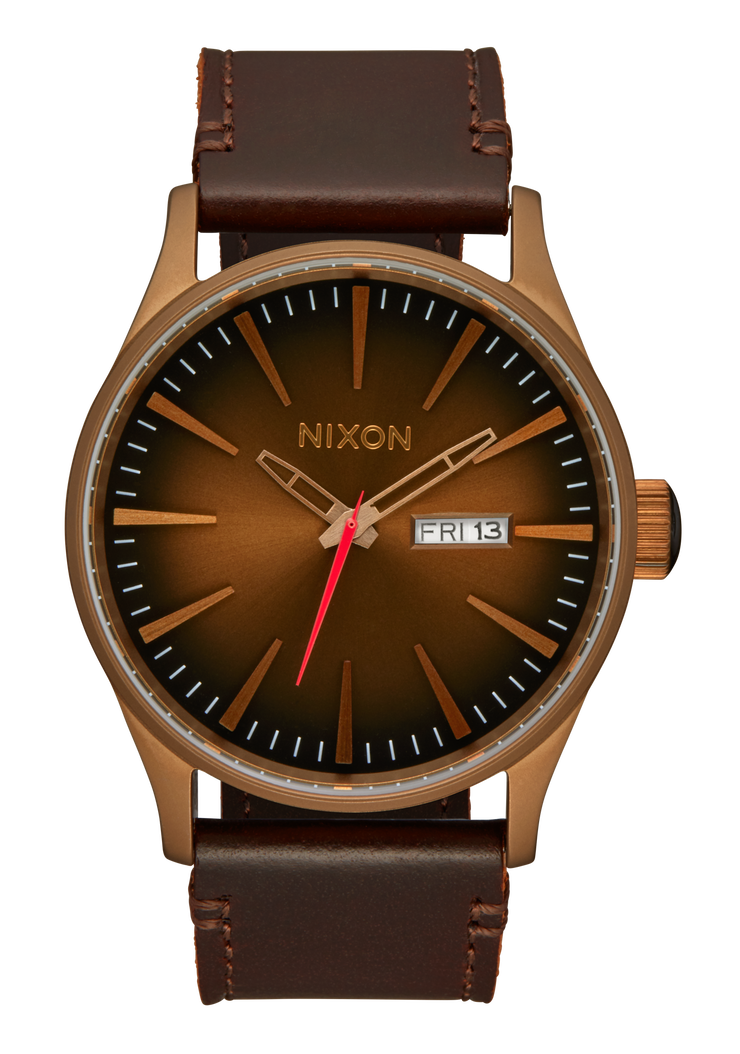 NIXON WATCHES SENTRY LEATHER A105