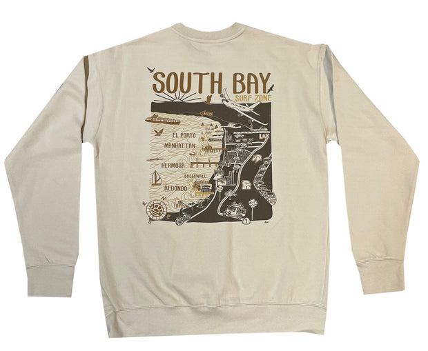 SPYDER SURF X DISTANT LOCAL SB MAP WOMEN CREWNECK LWJDSTSBC