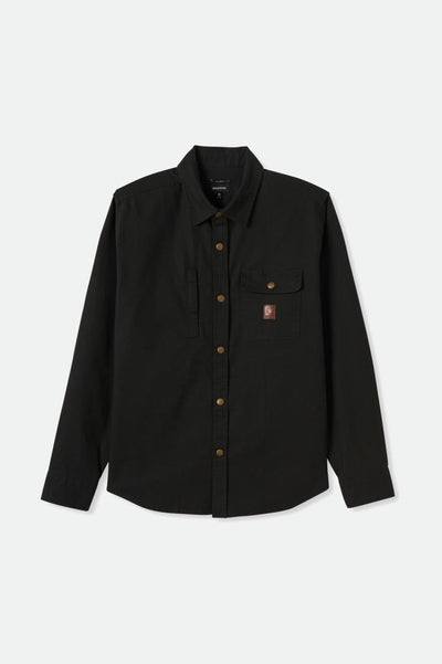 Builders Stretch L/S Overshirt - Washed Black