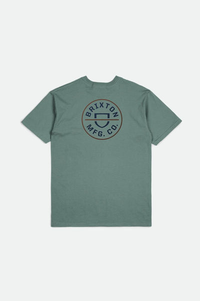 Crest II S/S Standard Tee - Chinois Green/Washed Navy/Sepia
