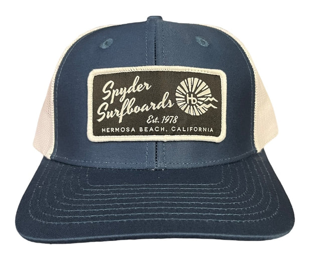 SPYDER SURFBOARDS HB LONGTIME TRUCKER HAT ACRSCHBLT