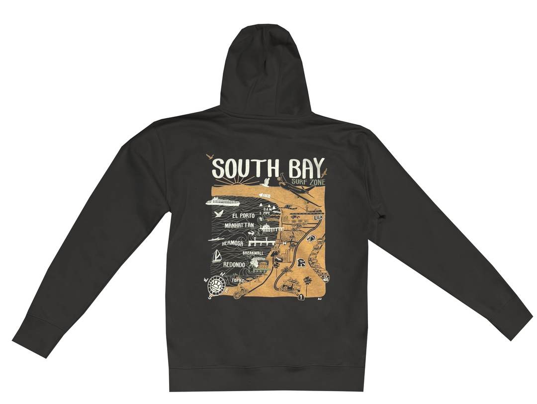 SPYDER SURFBOARDS SOUTHBAY MAP HOODIE MWJJARSBMHD – Spyder Surf