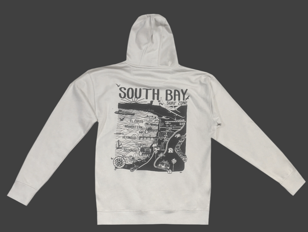 SPYDER SURFBOARDS SOUTHBAY MAP HOODIE MWJJARSBMHD