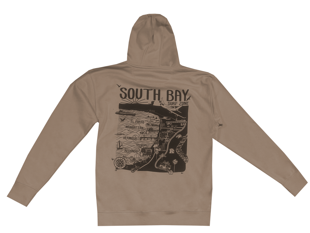 SPYDER SURFBOARDS SOUTHBAY MAP HOODIE MWJJARSBMHD – Spyder Surf