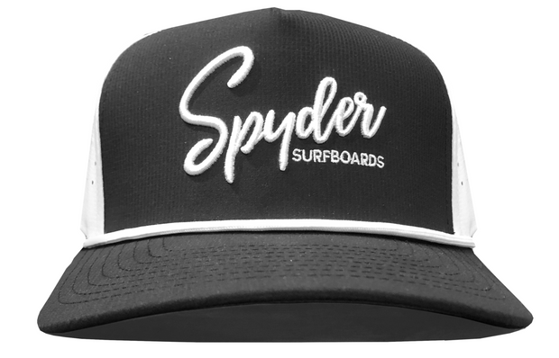 SPYDER SURFBOARDS SCRIPT PUFF EMBROIDERED HAT