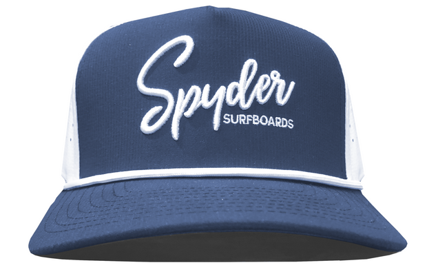 SPYDER SURFBOARDS SCRIPT PUFF EMBROIDERED HAT