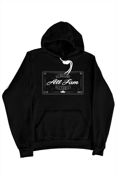 ALL FAM ALL WELCOME HOODIE (BLK/WHT)