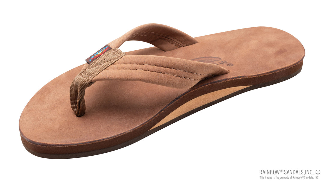 RAINBOW SANDALS ブレイド レザーサンダル ブラウン　M RAINBOW SINGLE LAYER LUXURY LEATHER N 301ALL00 – Spyder Surf
