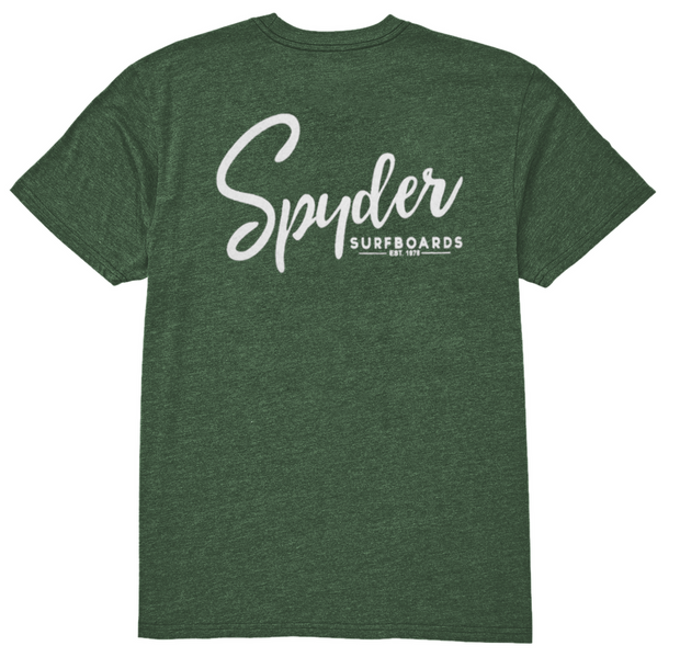 SPYDER SURFBOARDS SCRIPTISH T-SHIRT - Spyder Surf