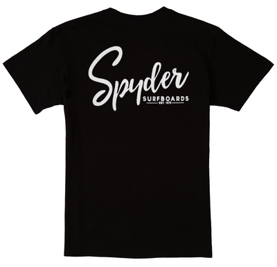 SPYDER SURFBOARDS SCRIPTISH T-SHIRT - Spyder Surf