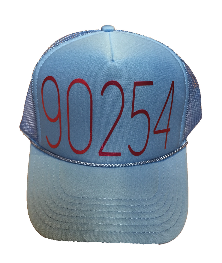90254 TRUCKER HAT BLUE CHERRY