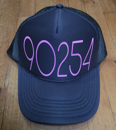 90254 TRUCKER HAT GREY PINK
