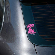 B4BC, B4BC SHRED THE LOVE DIE CUT STICKER, [description] - Spyder Surf