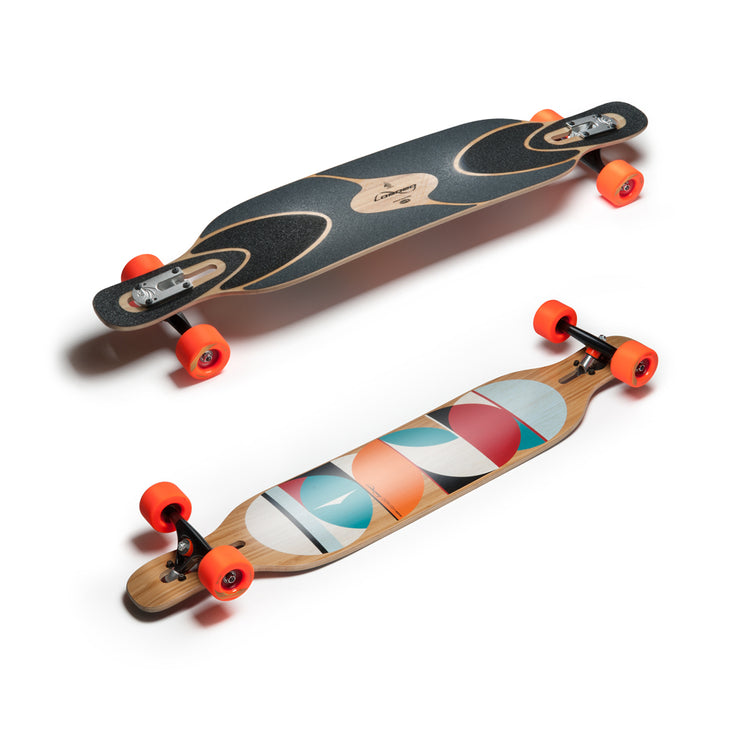 Loaded Boards Dervish Sama Bamboo Longboard Skateboard Complete (80a In Heat, Flex 2)
