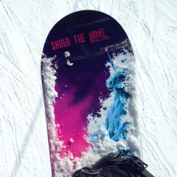 B4BC, B4BC SHRED THE LOVE DIE CUT STICKER, [description] - Spyder Surf