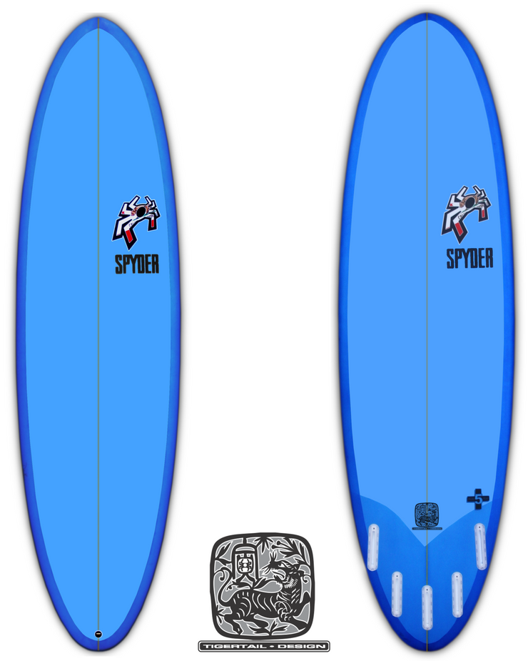 SPYDER SURFBOARDS, TIGER TAIL, [description] - Spyder Surf