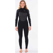 Women's Flashbomb Heatseeker 3/2 Chest Zip E6 Wetsuit in Black