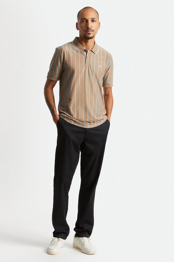 Men's Proper Vertical S/S Polo Knit