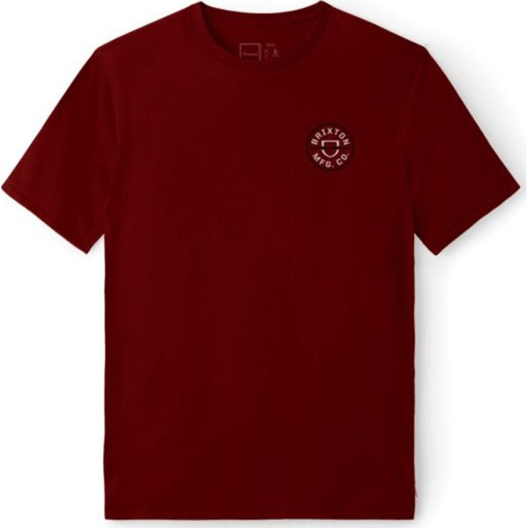 Crest Recycled S/S Standard Tee - Burgundy