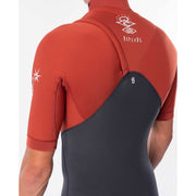 E-Bomb 2/2mm Zip Free Short Sleeve Wetsuit Steamer in Terracotta
