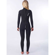Women's Dawn Patrol 4/3 Back Zip Wetsuit in Black