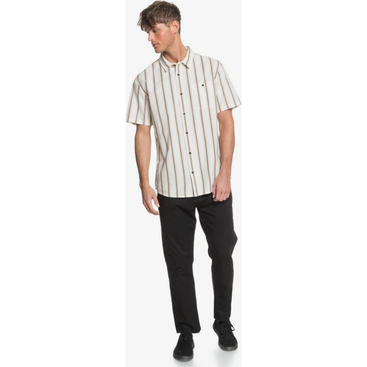 Vertical Stripe Short Sleeve Shirt