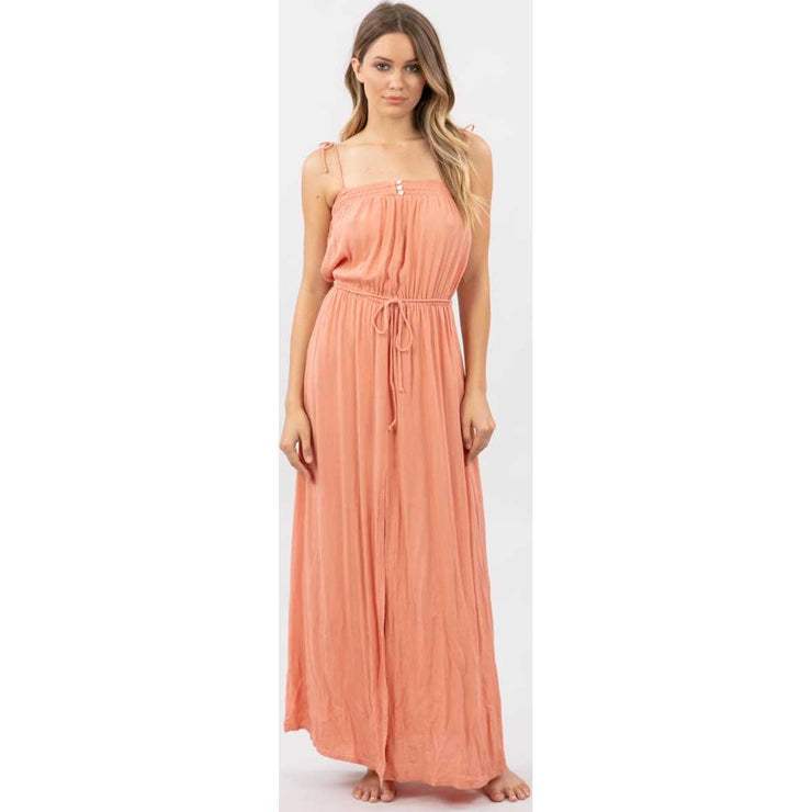 Sunset Glow Maxi Dress in Peach