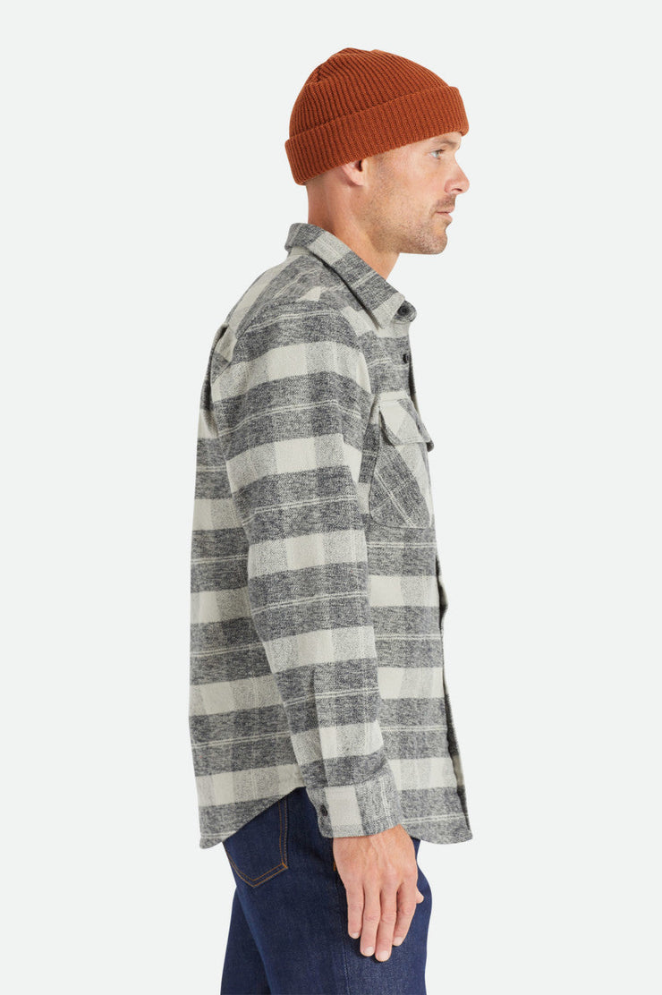 Bowery Heavy Weight L/S Flannel - Black/Charcoal
