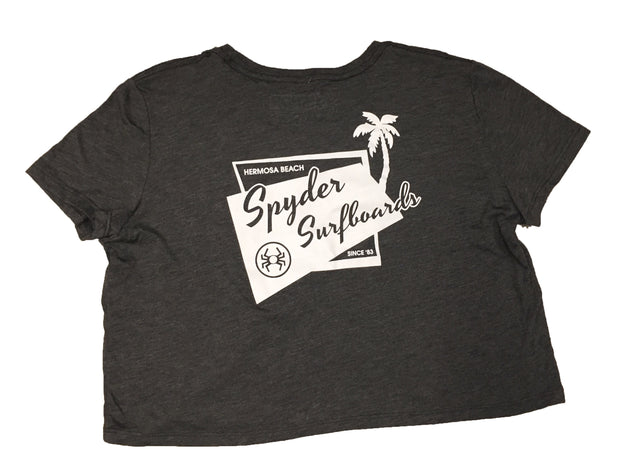 SPYDER SURFBOARDS OUT N IN WOMEN'S SS CROPPED TEE LTJARONISS