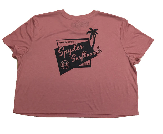 SPYDER SURFBOARDS OUT N IN WOMEN'S SS CROPPED TEE LTJARONISS