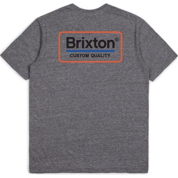 Palmer S/S Premium Tee - Heather Grey/Orange