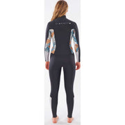 Women's Dawn Patrol 3/2 Chest Zip Wetsuit in Charcoal Grey