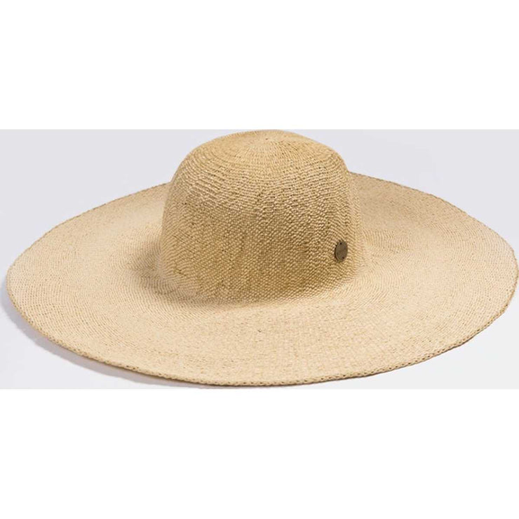 Navy Beach Boho Hat in Natural
