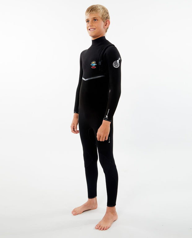 RIP CURL JUNIOR FLASHBOMB 3/2 ZIP FREE WSMYIB