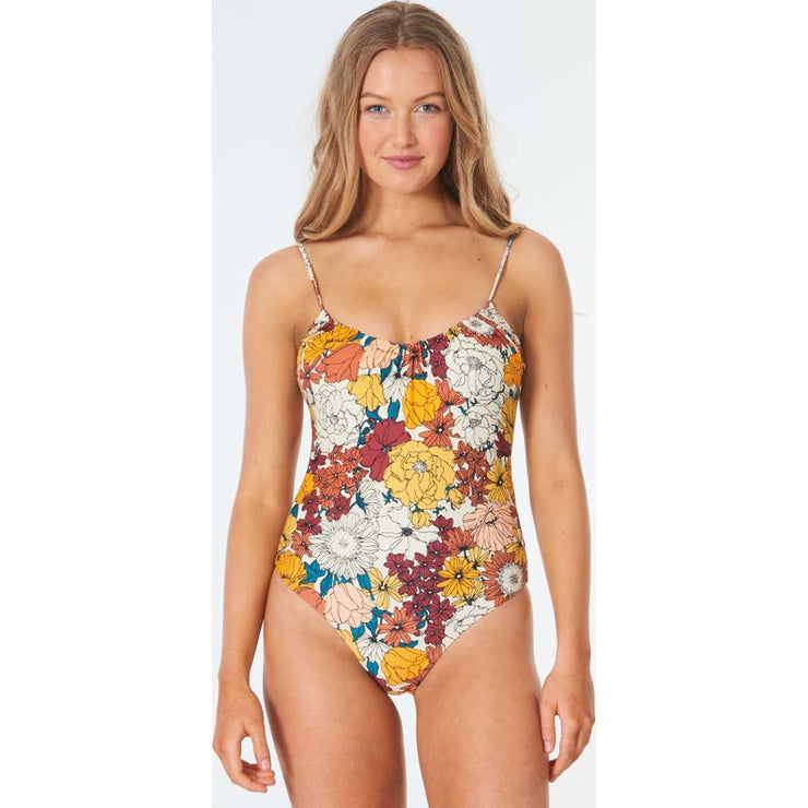 Golden Days Cheeky Coverage One Piece in Mid Blue