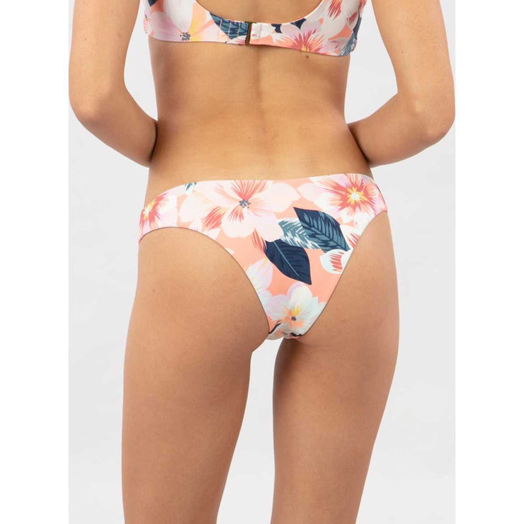 Super Bloom High Leg Skimpy Bikini Bottom in Multi
